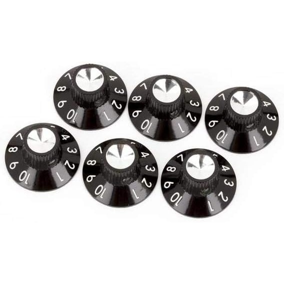 image:imageFender Pure Vintage Skirted Amp Knobs Black Pack of 6Knobs