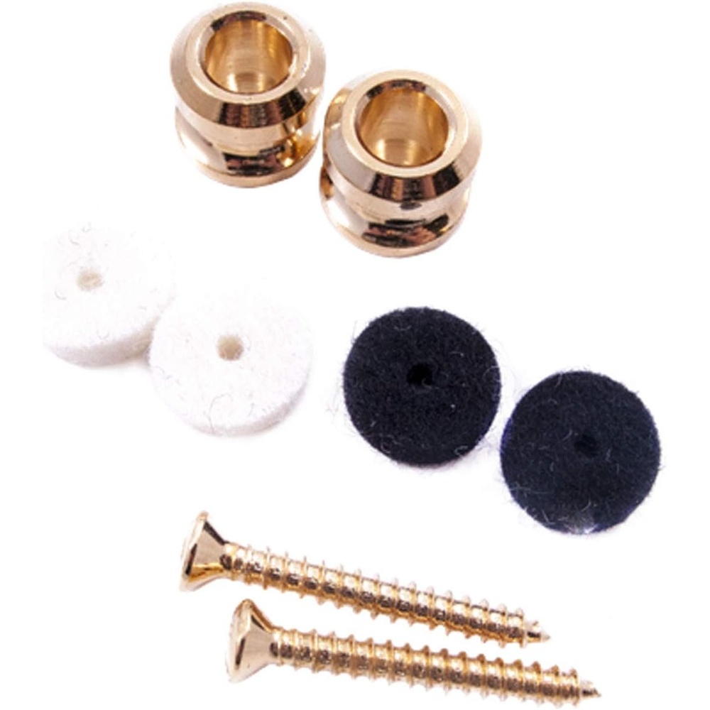 image:imageGenuine Fender 2 American Standard Series Guitar amp Bass Strap Buttons  GOLD