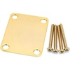 Fender 4 Screw Neck Plate Gold(Screw Neck Plate)