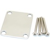 Fender 4-Bolt Vintage-Style Neck Plate Plain – Chrome(Plate Plain)