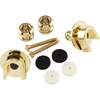 Fender Strap Locks and Buttons, Black (2)(Gold)