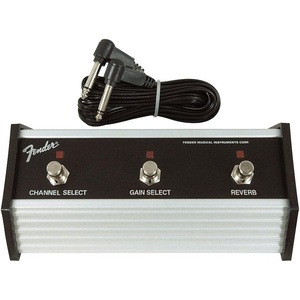 Fender 099-4064-000 3-Button Footswitch: Channel/Gain/Reverb with 1/4-Inch Jack