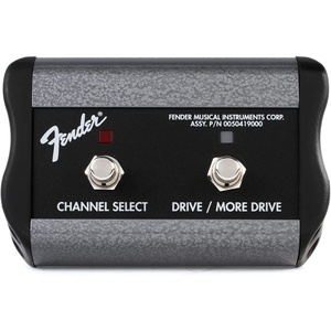 Fender 2-Button 3-Function Footswitch: Channel/Gain/More Gain with 1/4-Inch Jack(Footswitch)