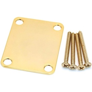 Fender 4 Screw Neck Plate Gold(Screw Neck Plate)