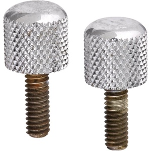 Fender Pure Vintage Piggyback Thumb Screws, Chrome, 2-pack(Thumb Screws)