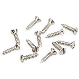 Fender Replacement 4 x 1/2 OHS Pickguard Screws, Nickel