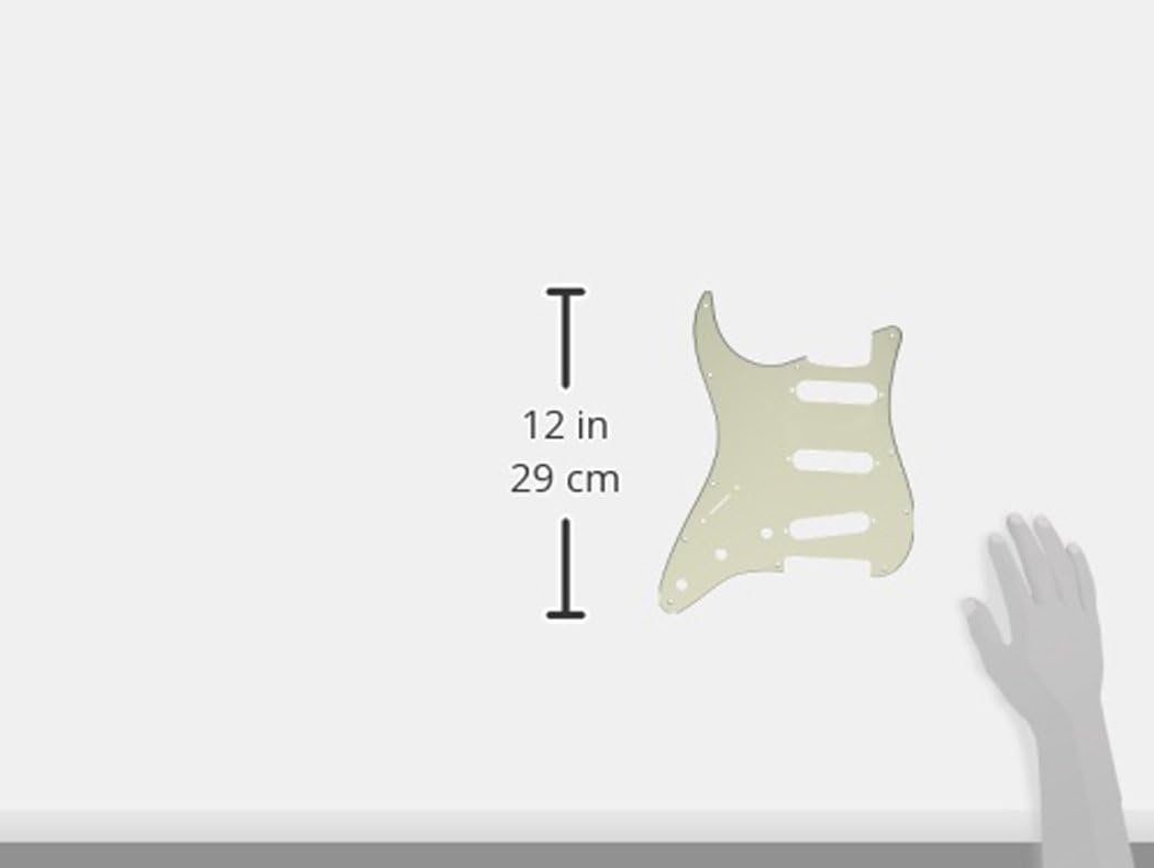 image:imageFender Standard Stratocaster for 3 Single Coil Pickups 11 Hole 3Ply WhiteParchment