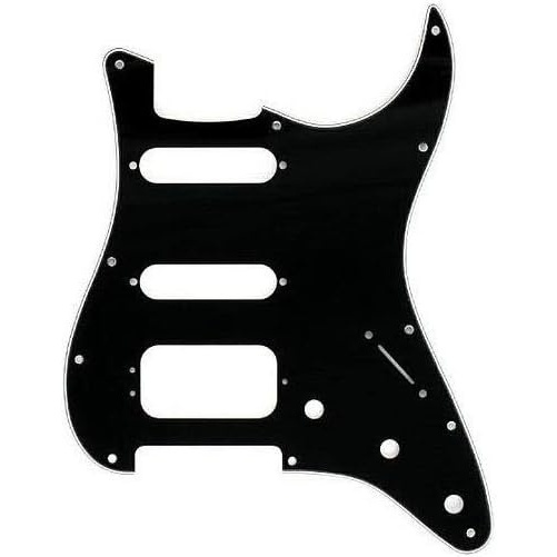 image:imageFender Modern Pickguard HSS Stratocaster 11Hole Black 3Ply 3Screw Hum