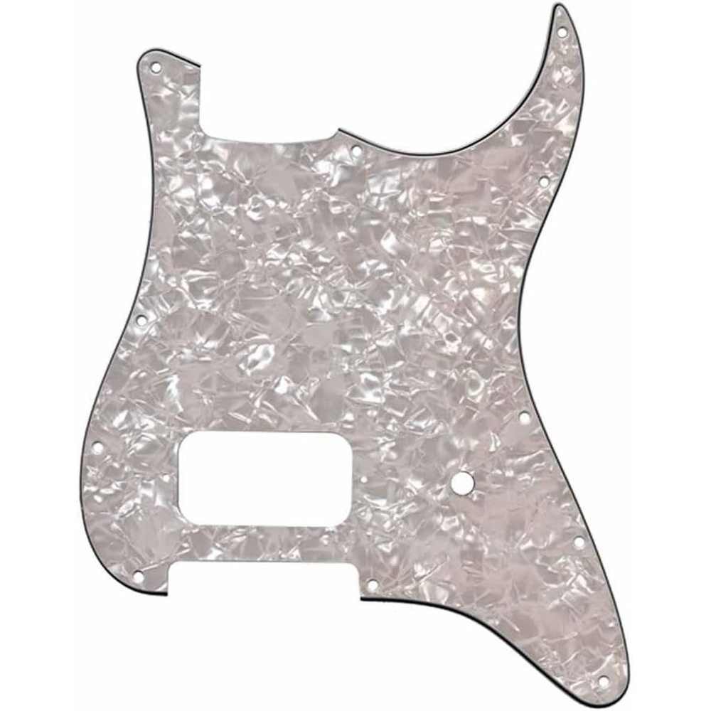 image:imageFender Modern Pickguard Single Humbucker Stratocaster 11Hole White Moto