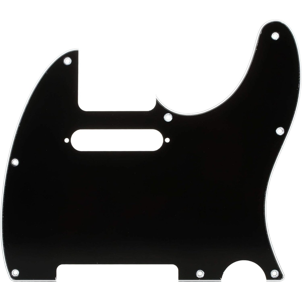 image:imageFender Pickgrd American Standard Tele Blk BwbParchment