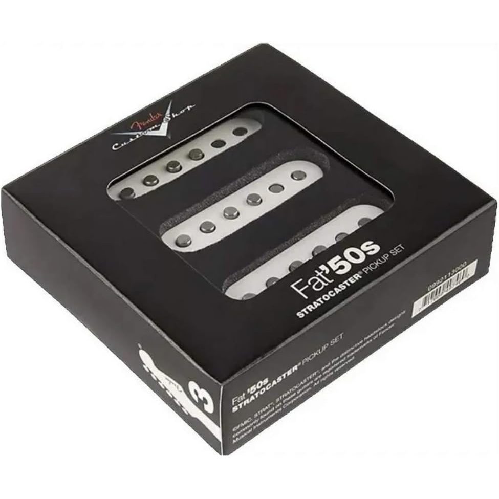 image:imageFender PreWired Strat Pickguard Custom Shop Fat 50s SSS Electric Guitar Electronics 0992340506White