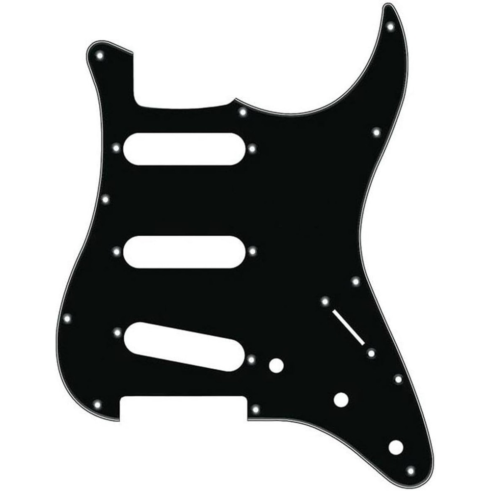 image:imageFender Standard Stratocaster for 3 Single Coil Pickups 11 Hole 3Ply WhiteWhite