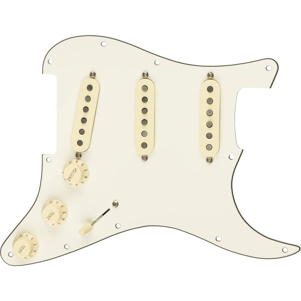 image:imageFender Texas Special Prewired Stratocaster Pickguard  3ply WhiteWhite