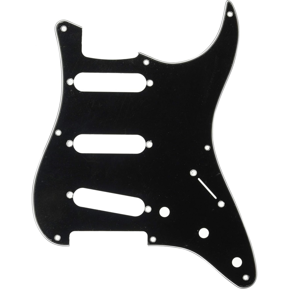 image:imageFender VintageStyle Pickguard 57 Stratocaster 8Hole Black 3Ply