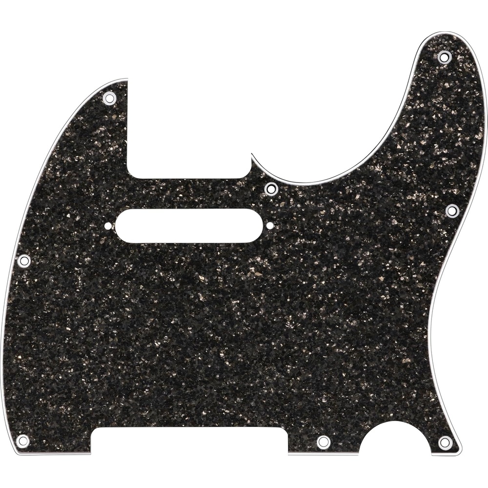 image:imageHybrid GlassGlitter Telecaster SS Pickguard Silver SparkleDark Gray Sparkle