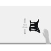 Fender 62 Stratocaster – (11 Hole) 3-Ply Pick Guard for 3 Single-Coil Pickups – White(Black)