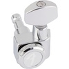 Fender Deluxe Locking Staggered Guitar Tuners, Left-Handed Chrome(Polished Chrome)