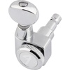 Fender Deluxe Locking Staggered Guitar Tuners, Vintage Buttons, Chrome(Right Hand)