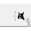 Fender Standard Stratocaster for 3 Single Coil Pickups, 11 Hole, 3-Ply – White(Black)