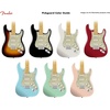 Fender Standard Stratocaster for 3 Single Coil Pickups, 11 Hole, 3-Ply – White(Black Moto)