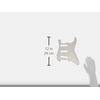 Fender Standard Stratocaster for 3 Single Coil Pickups, 11 Hole, 3-Ply – White(Parchment)