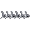 Fender Deluxe Locking Staggered Guitar Tuners, Brushed Chrome