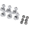 Fender Deluxe Locking Staggered Guitar Tuners, Left-Handed Chrome(Polished Chrome)