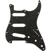 Hybrid Glass/Glitter Stratocaster S/S/S Pickguard, Silver Sparkle(Dark Gray Sparkle)