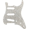 Hybrid Glass/Glitter Stratocaster S/S/S Pickguard, Silver Sparkle(Silver Sparkle)