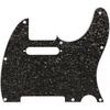 Hybrid Glass/Glitter Telecaster S/S Pickguard, Silver Sparkle(Dark Gray Sparkle)