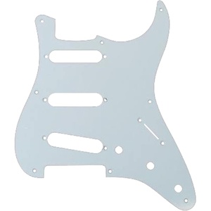 Fender 57 Stratocaster (8-Hole) 1-Ply Pick Guard for 3 Single-Coil Pickups – White(Gold Andonized)