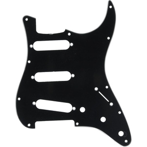 Fender 62 Stratocaster – (11 Hole) 3-Ply Pick Guard for 3 Single-Coil Pickups – White(Black)