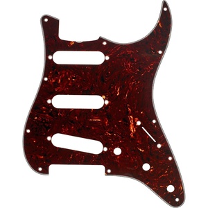 Fender 62 Stratocaster – (11 Hole) 3-Ply Pick Guard for 3 Single-Coil Pickups – White(Tortoise Shell)