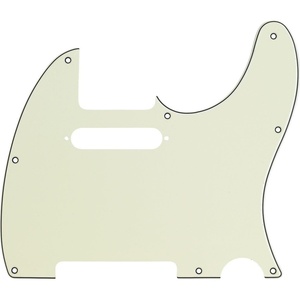 Fender Pickgrd American Standard Tele Blk (Bwb)(Aged White Moto)