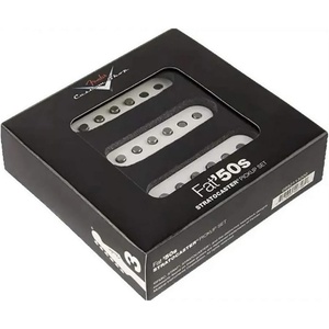 Fender Pre-Wired Strat Pickguard, Custom Shop Fat 50’s SSS Electric Guitar Electronics (0992340506)(White)