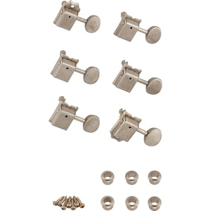 Fender Road Worn Guitar Tuning Machines Set – Road Worn Nickel(Tuners)