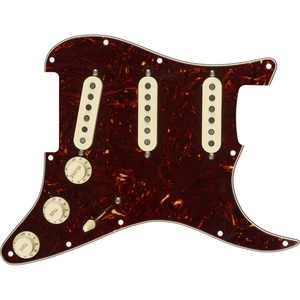Fender Tex Mex Prewired Stratocaster Pickguard – 3-ply White(Tortoise)