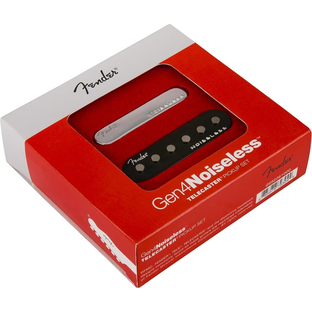 image:imageFender Gen 4 Noiseless Telecaster Pickup SetBlack bridge Nickel neck