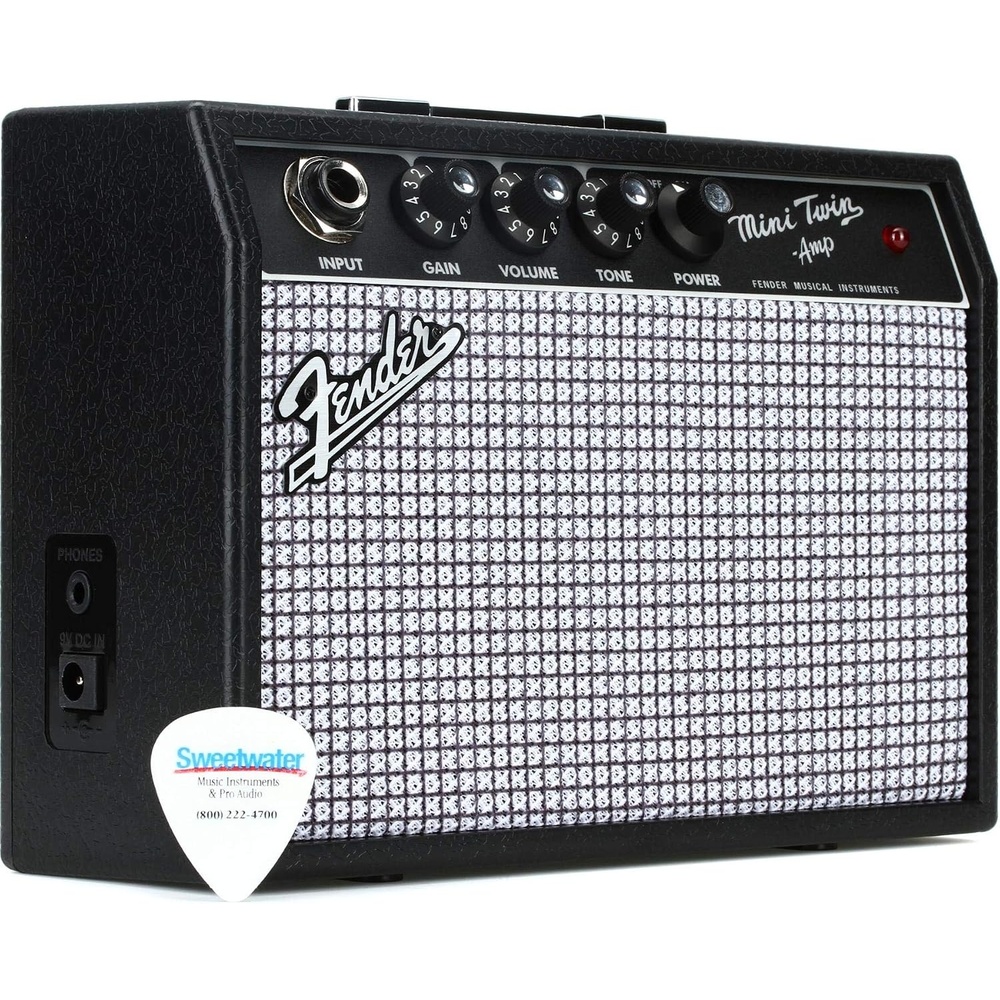 image:imageFender Mini Deluxe Electric Guitar Amp with 1Year Warranty Mini Guitar Amp Portable Guitar Amplifier Guitar Accessories 3 Watts BlackBlack