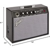 Fender Mini Deluxe Electric Guitar Amp, with 1-Year Warranty, Mini Guitar Amp, Portable Guitar Amplifier, Guitar Accessories, 3 Watts, Black(Black)