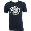 Fender World Wide T-Shirt, 100% Cotton, Vintage Navy, S(XX-Large)