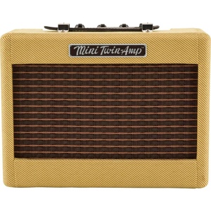 Fender Mini Deluxe Electric Guitar Amp, with 1-Year Warranty, Mini Guitar Amp, Portable Guitar Amplifier, Guitar Accessories, 3 Watts, Black(Tweed)