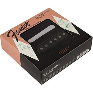 Fender Pure Vintage ’64 Telecaster Pickup Set, Black and Chrome(Black (bridge)  Nickel (neck))
