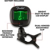 Fender FCT-2 Professional Multi-Instrument Clip-On Tuner for Guitar, Bass, Ukulele, and Violin(FT-1 Tuner)