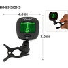Fender FCT-2 Professional Multi-Instrument Clip-On Tuner for Guitar, Bass, Ukulele, and Violin(FT-1 Tuner)