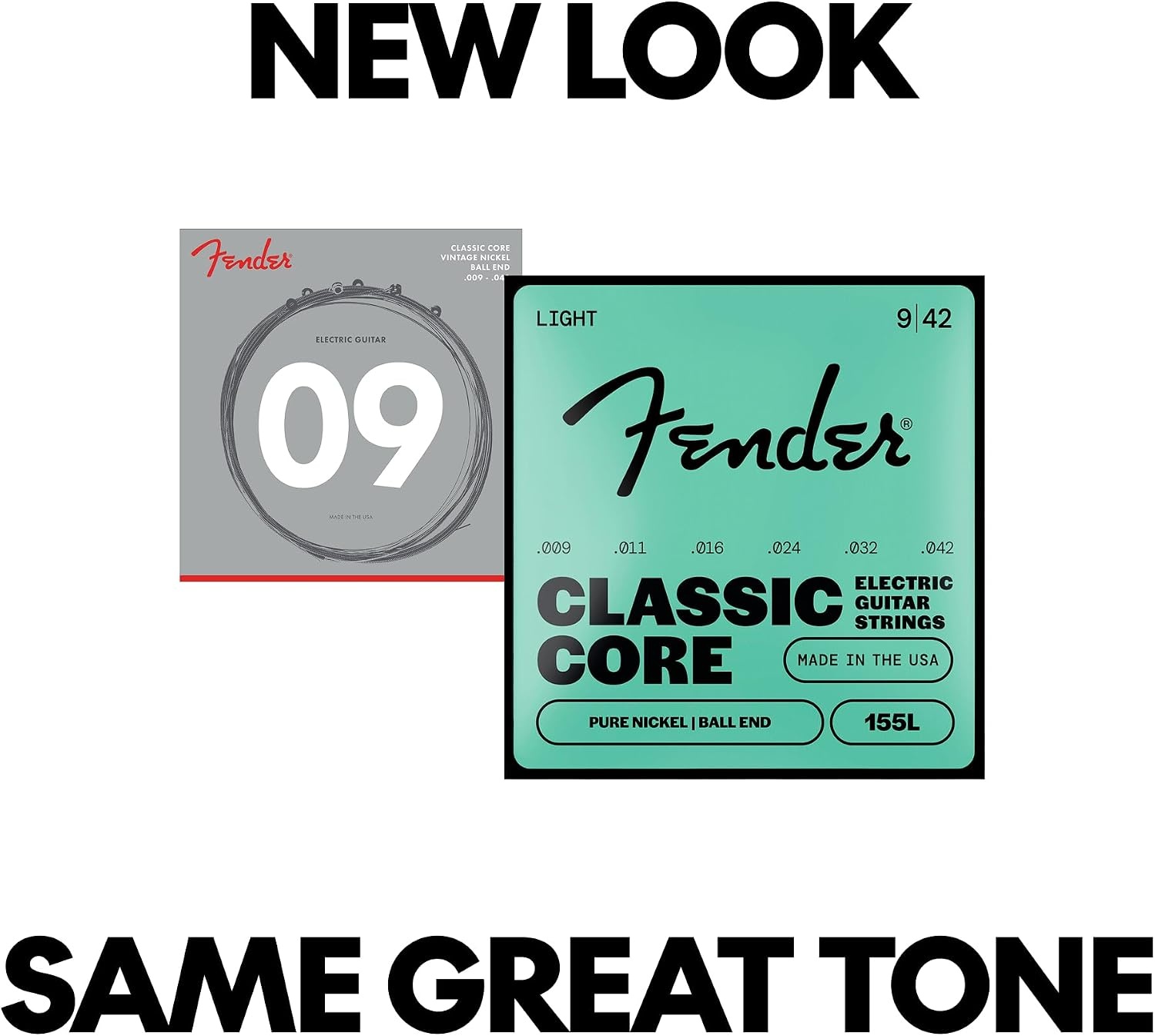 image:imageFender Classic Core Electric Guitar Strings Vintage Nickel Ball End 155L 009042Ball End