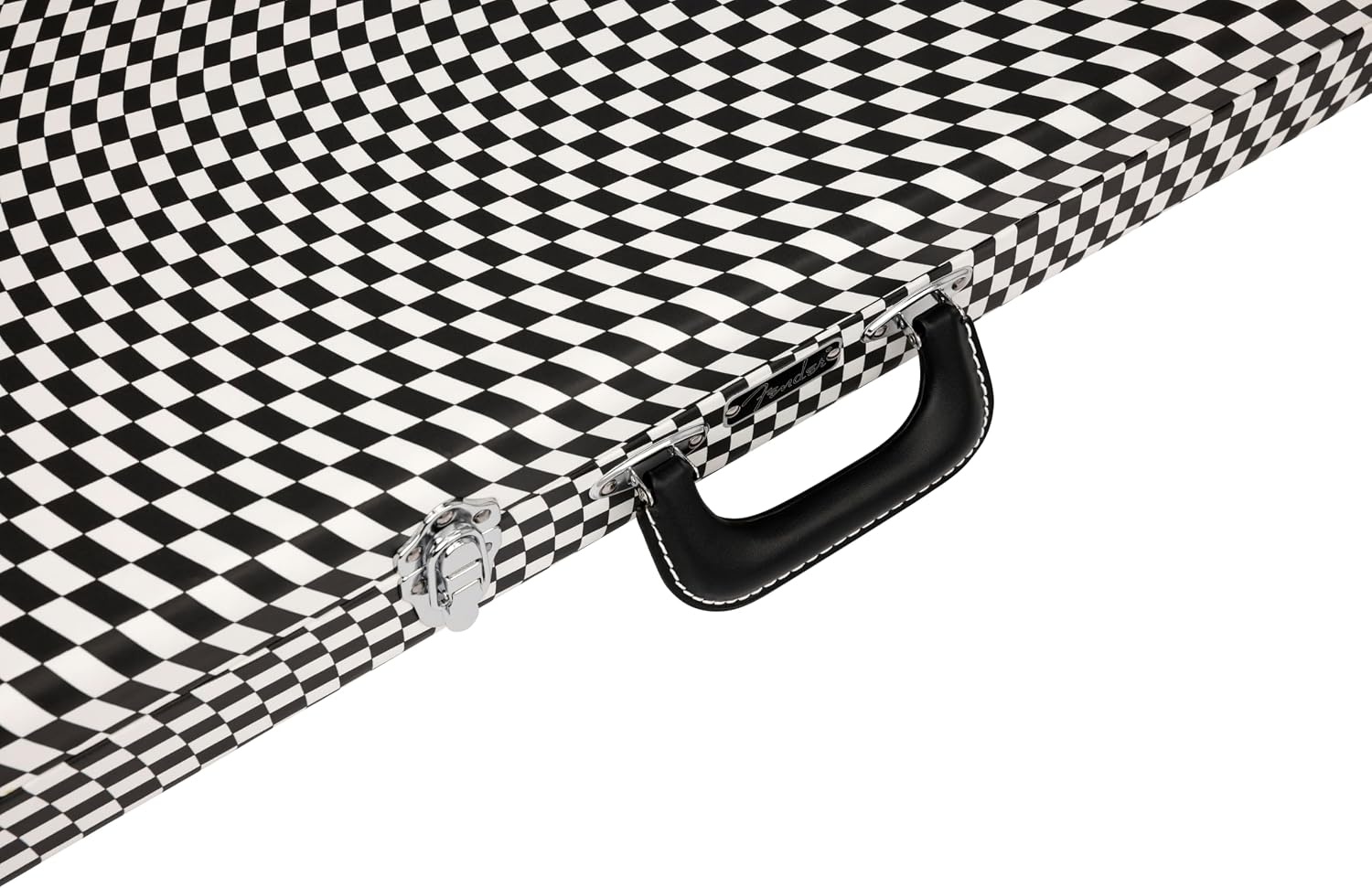 image:imageFender Classic Series Wood Case StratocasterTelecaster BlackWavy Checkerboard
