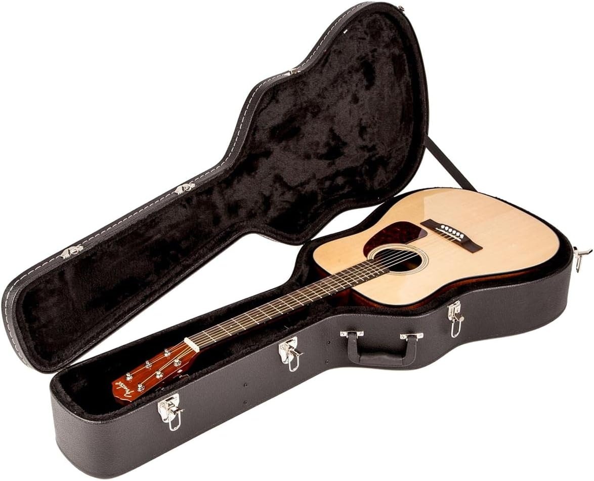 image:imageFender FlatTop Dreadnought Hard Shell Acoustic Guitar Case Padded BlackBlack