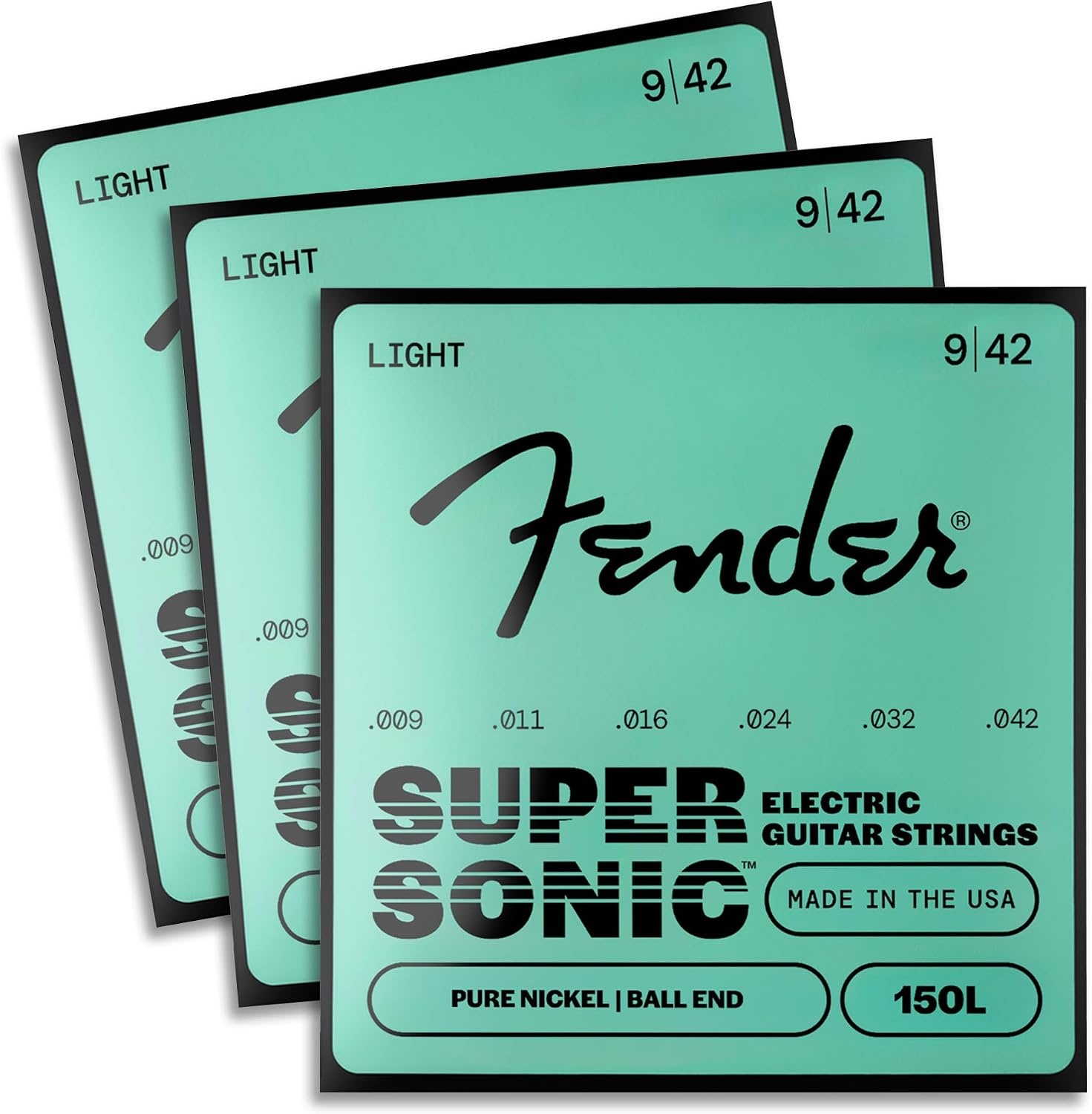 image:imageFender Original 150 Electric Guitar Strings Pure Nickel Wound Ball End 150L 009042Light