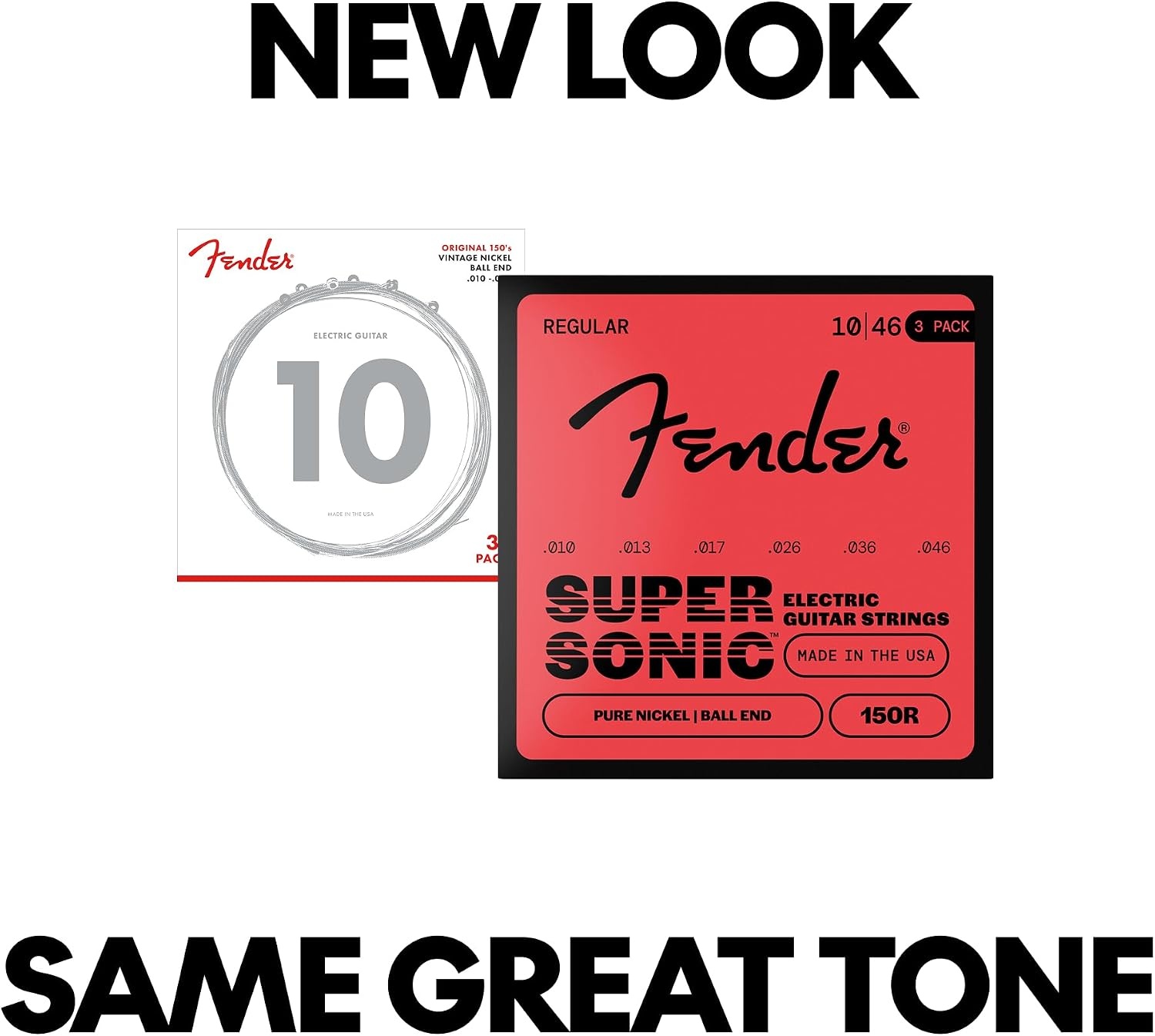 image:imageFender Original 150 Electric Guitar Strings Pure Nickel Wound Ball End 150L 009042Regular